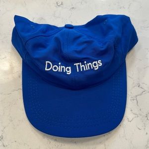 Outdoor Voices doing things hat. Blue. NWT.